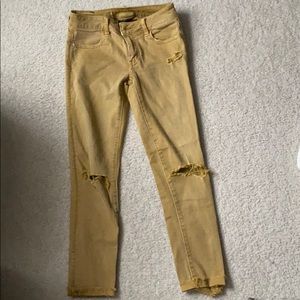 mustard yellow jeans